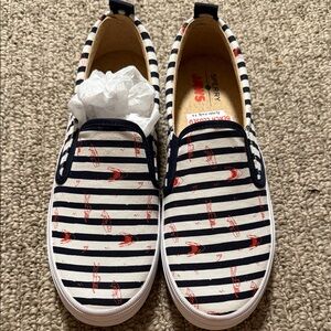 New Jaws Sperry Women's Striped Blue Sneakers jaws prints design 7.5 women’s